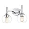 Z-Lite Sutton Vanity, 2-Light, 15.75 In.W x 7 In.L x 10.25 In.H, Chrome/Clear 7502-2V-CH - alternate 5